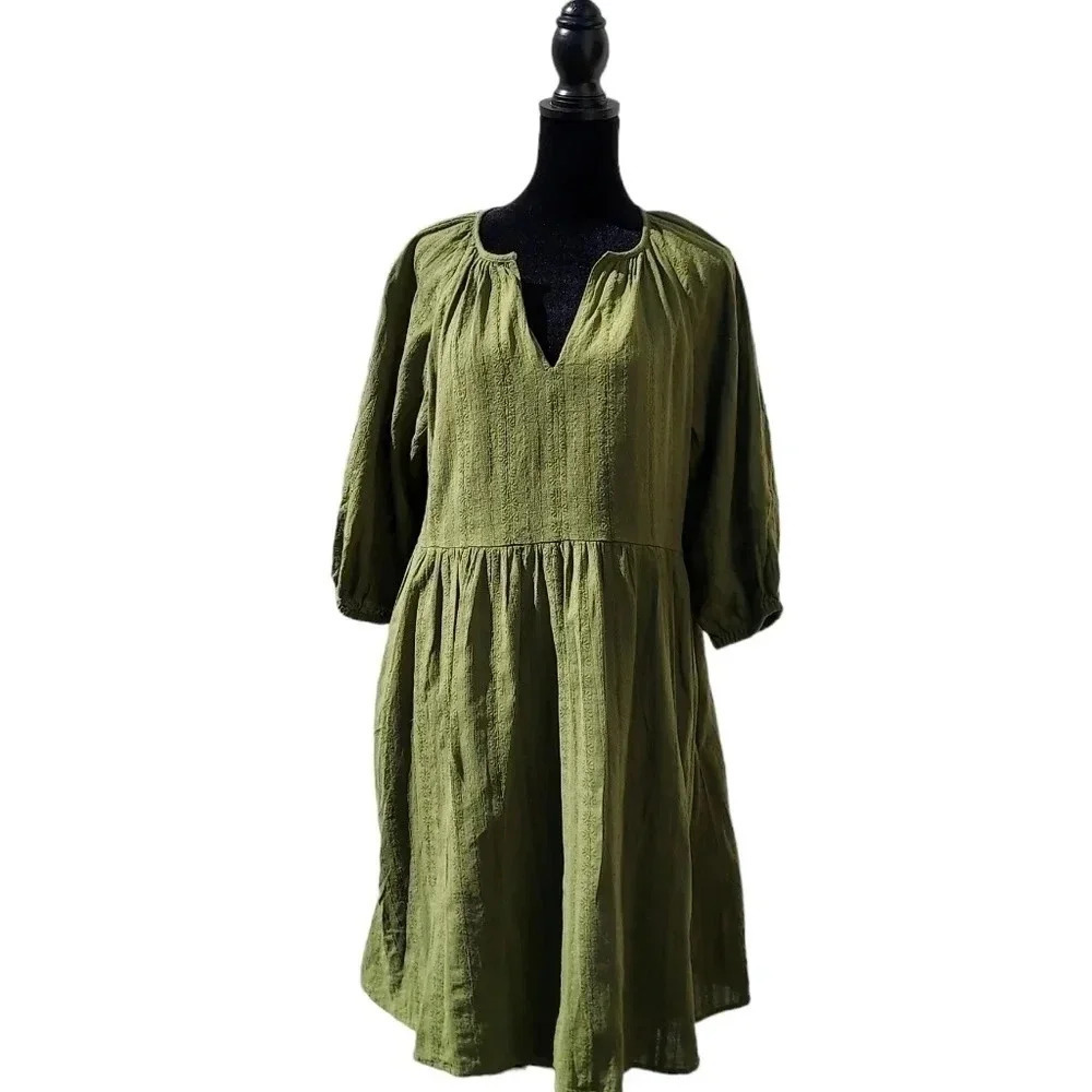 London Times Womens Green Dress Medium